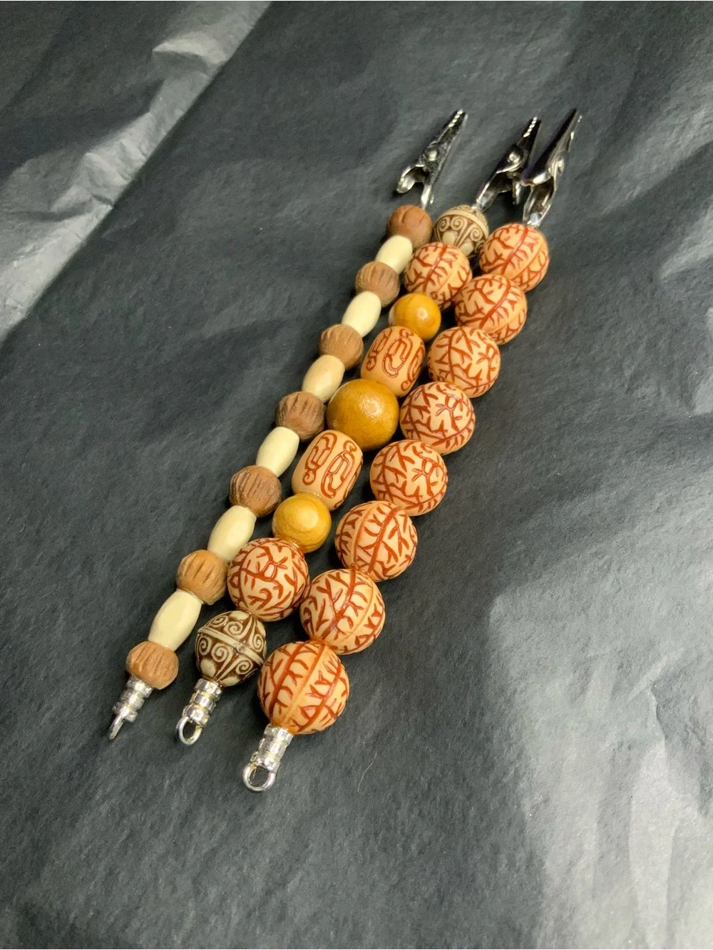 Handmade beaded key